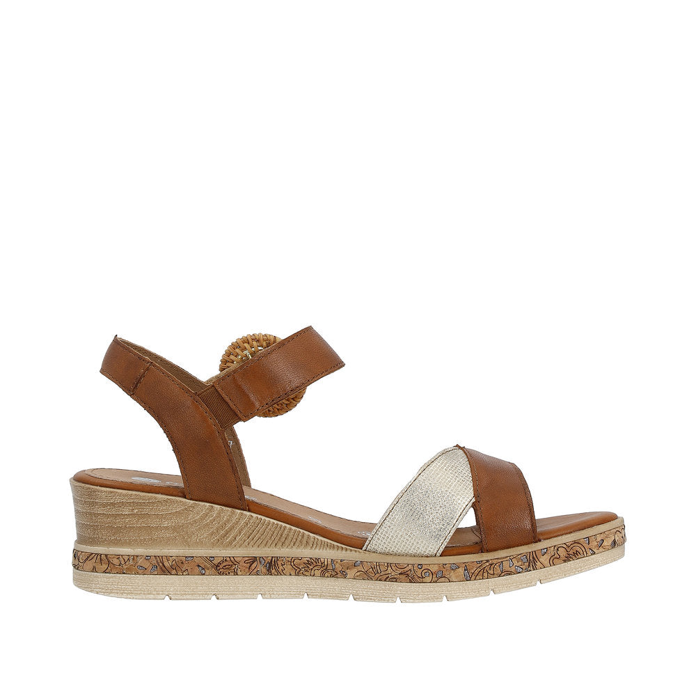 Remonte Women's Style D3067 Dress Sandal - Brown Combination VRQ79Nfb