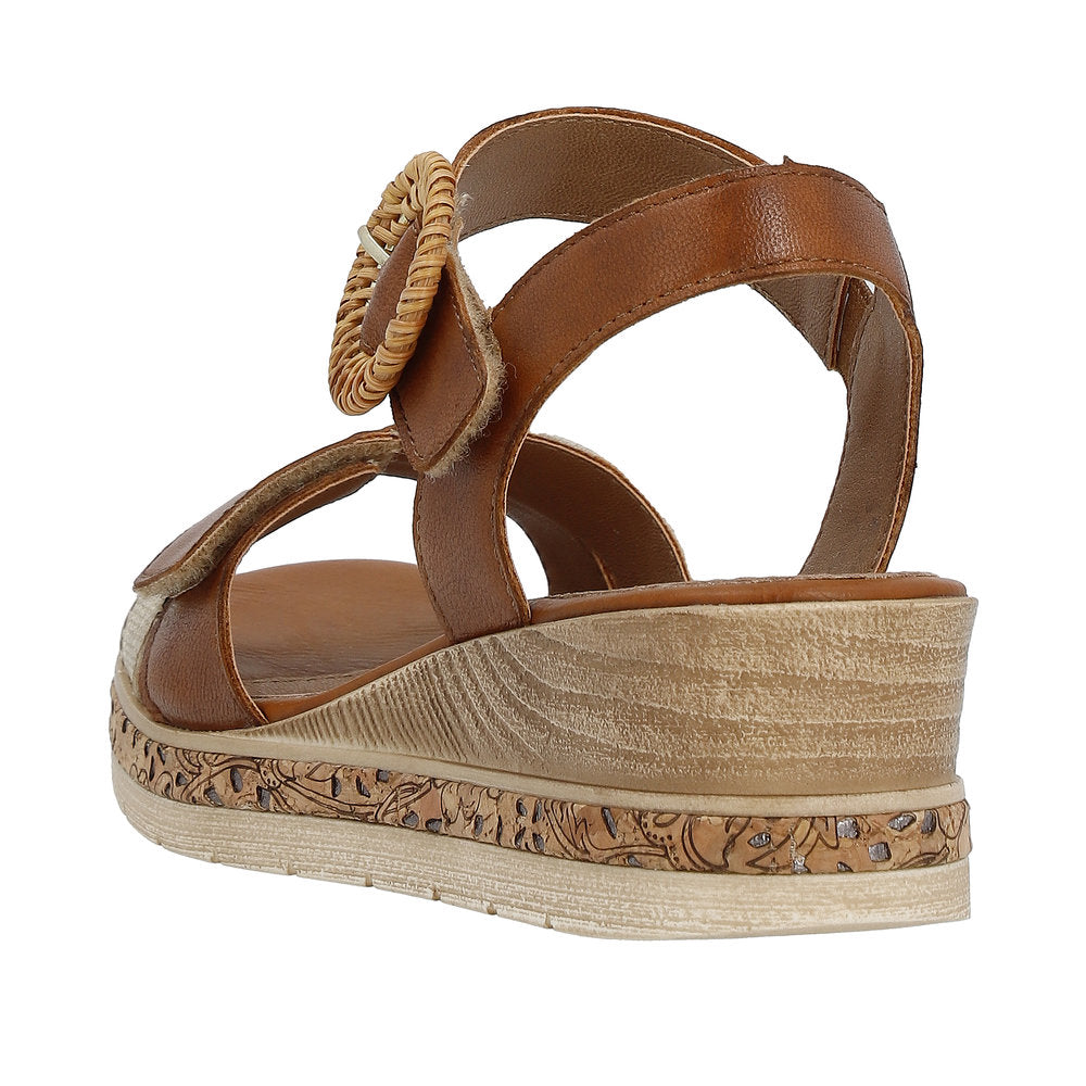 Remonte Women's Style D3067 Dress Sandal - Brown Combination VRQ79Nfb