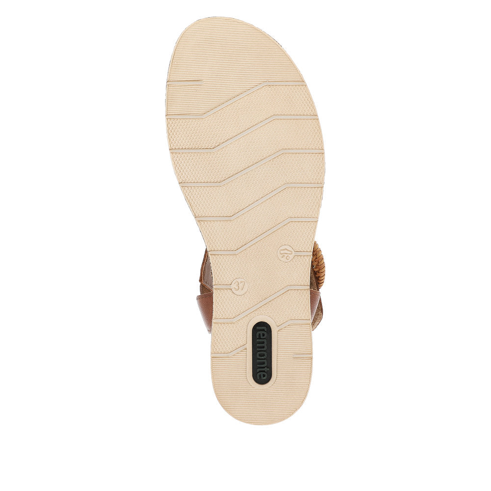 Remonte Women's Style D3067 Dress Sandal - Brown Combination VRQ79Nfb