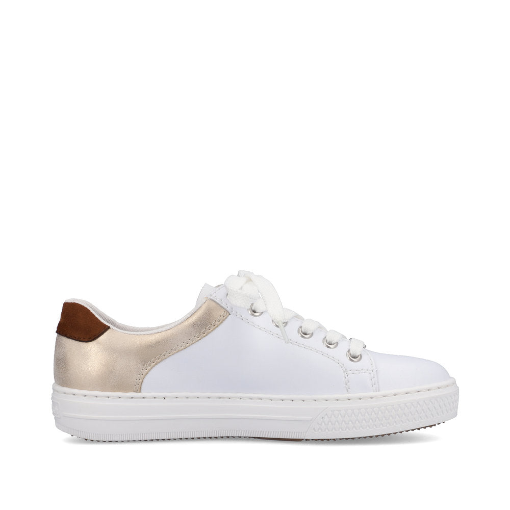 Rieker Women's Style L59A1 Athletic Lace-Up With Zip - White Combination VwVKGWRo
