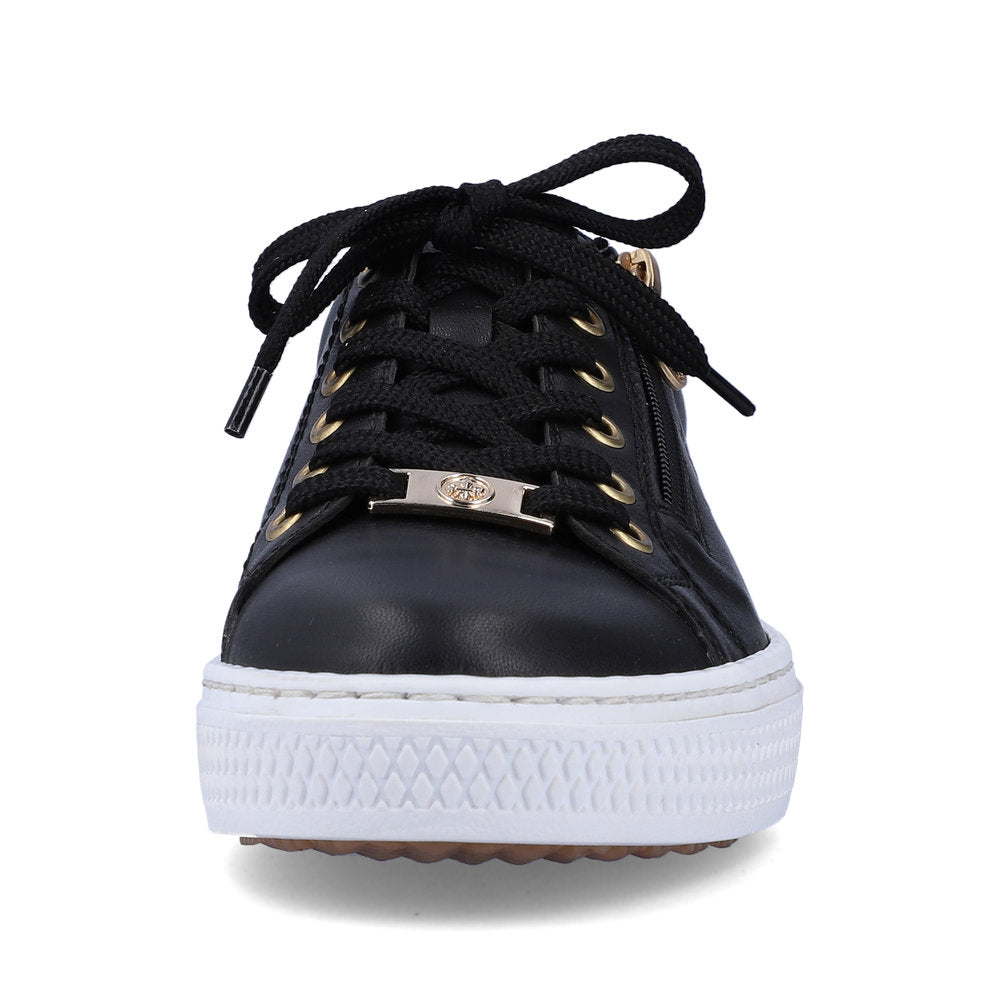Rieker Women's Style L59L1 Athletic Lace-Up With Zip - Black 340lyvVM