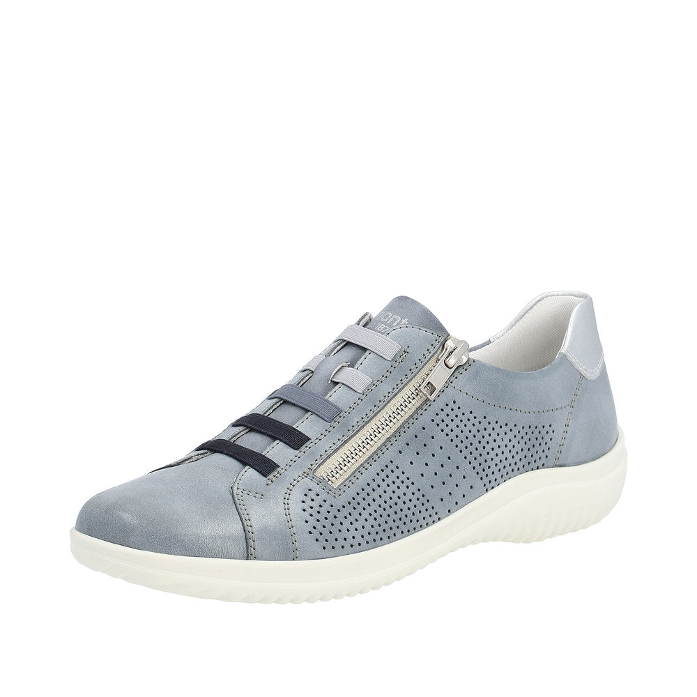 Remonte Women's Style D1E02 Casual Zipper - Blue Combination
