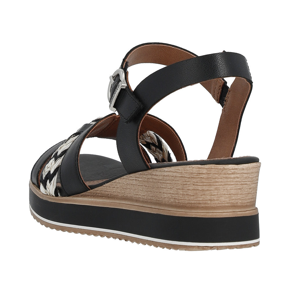 Remonte Women's Style D6461 Dress Sandal - Black Combination NmDOgeKf