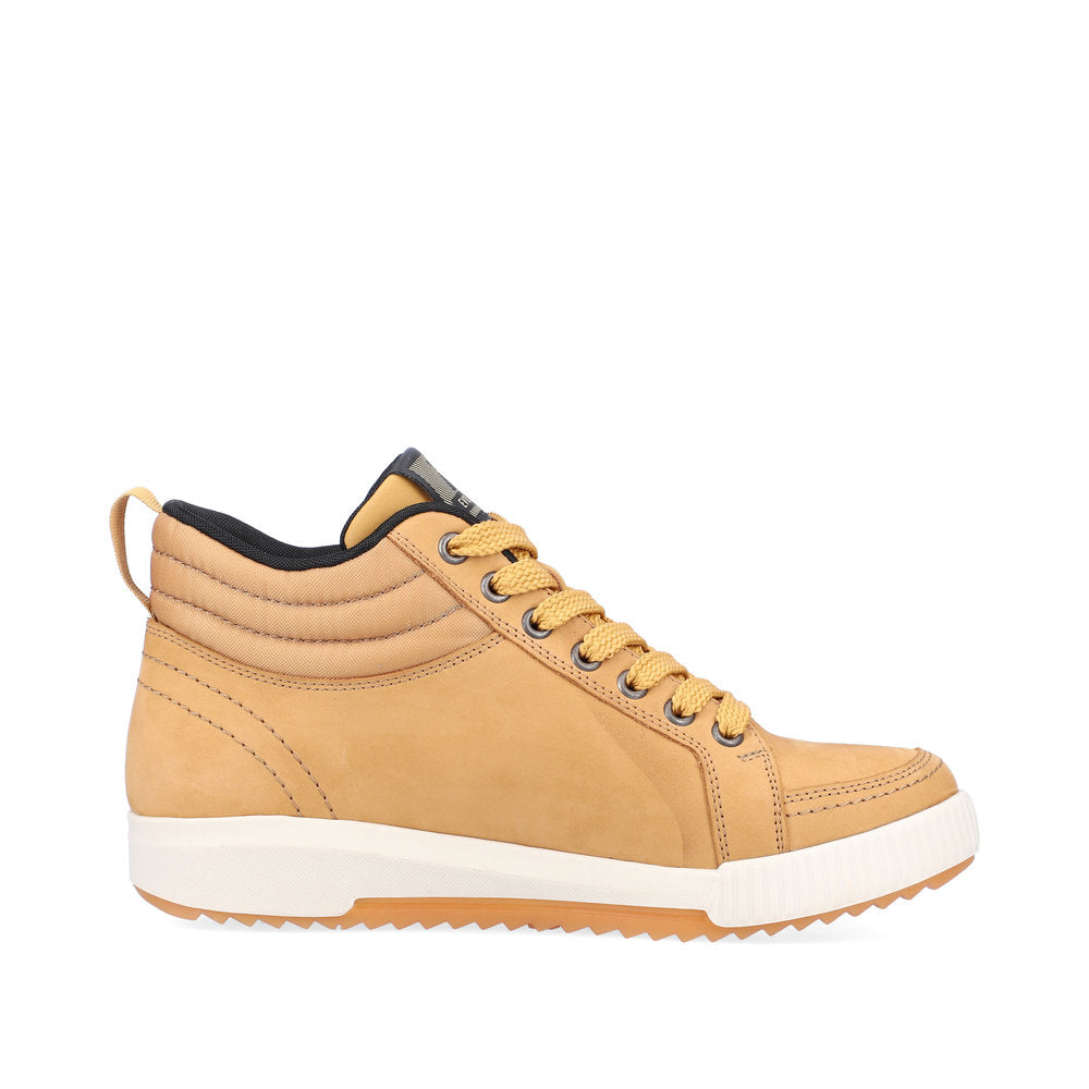 Rieker Evolution Suede Leather Women's Mid Height W0100 Ankle Boots - Yellow nAB2CdXR