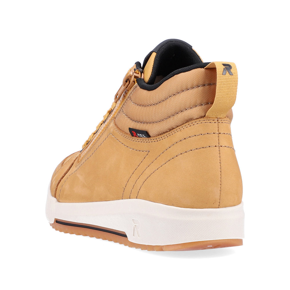 Rieker Evolution Suede Leather Women's Mid Height W0100 Ankle Boots - Yellow nAB2CdXR