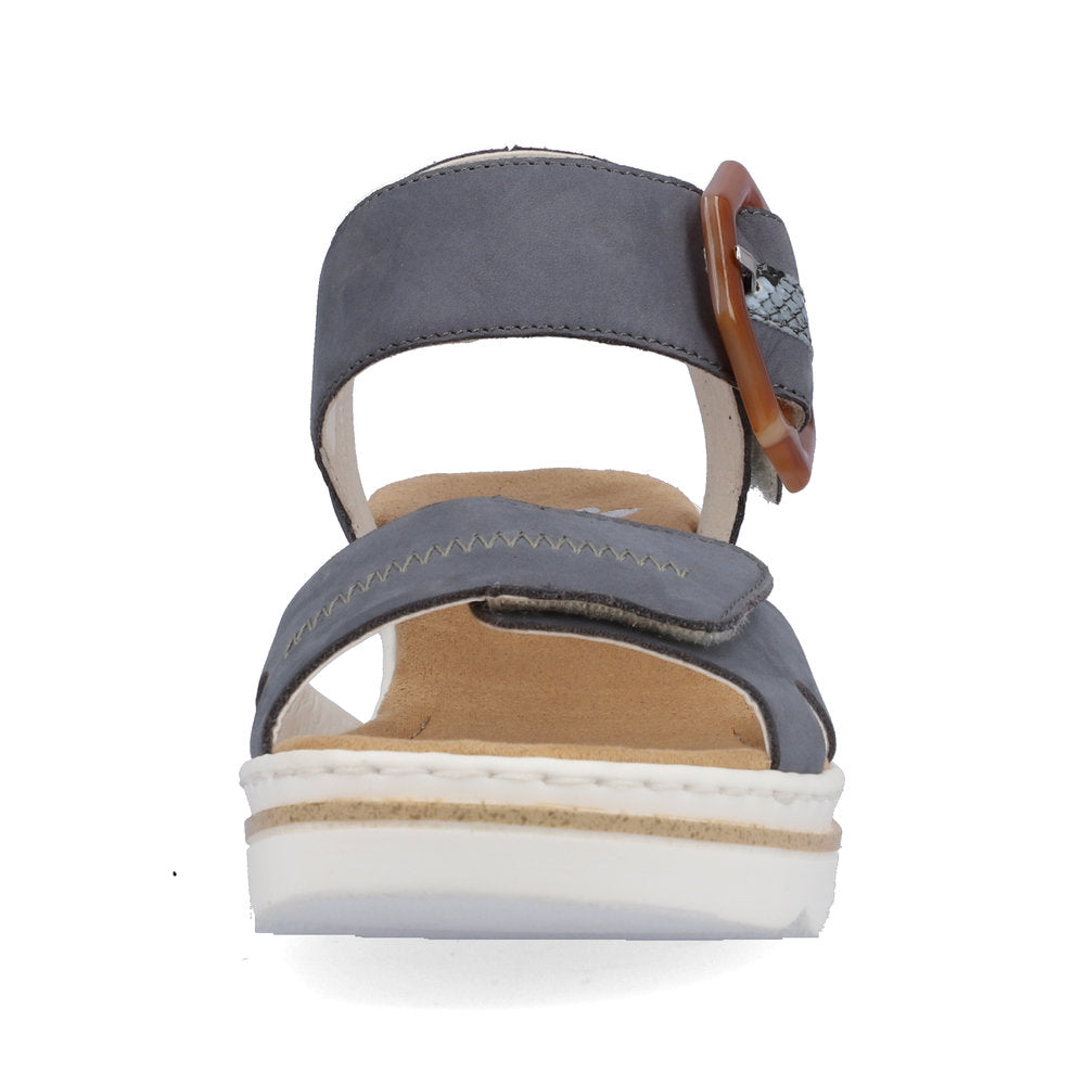 Rieker Women's Style 67476 Dress Sandal - Blue Combination 0ItPAEKr