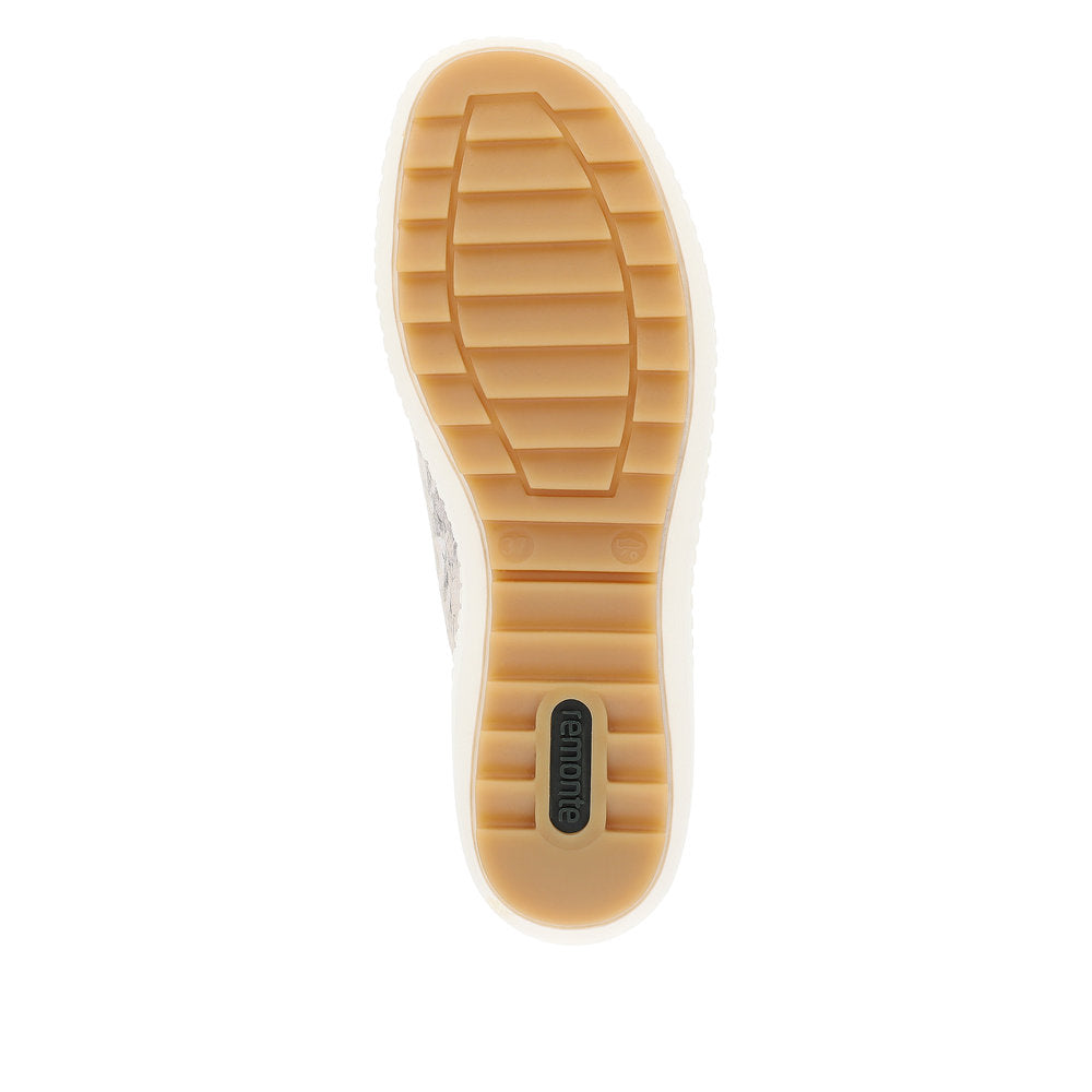 Remonte Women's Style R1402 Casual Lace-Up With Zip - Beige Combination YKBf5Gpn