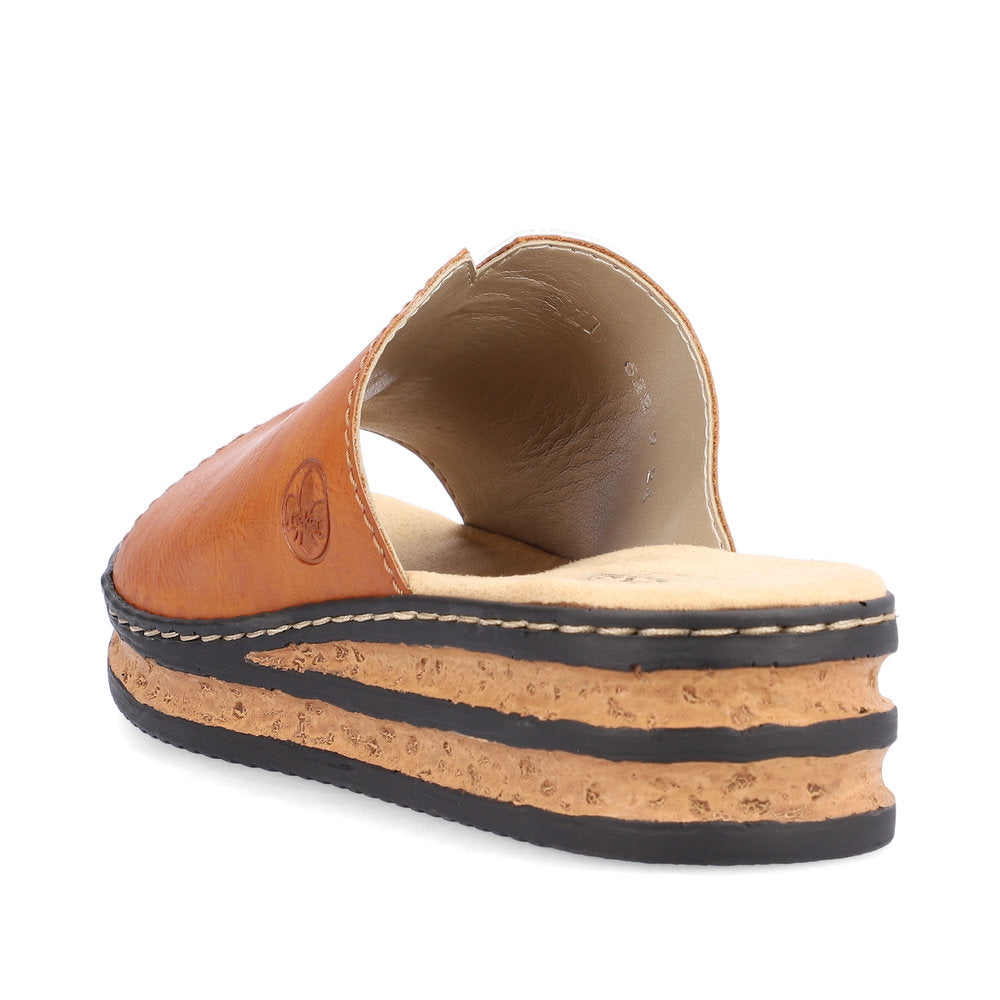 Rieker Women's Style 629M9 Casual Mule - Brown nmAAyMfY
