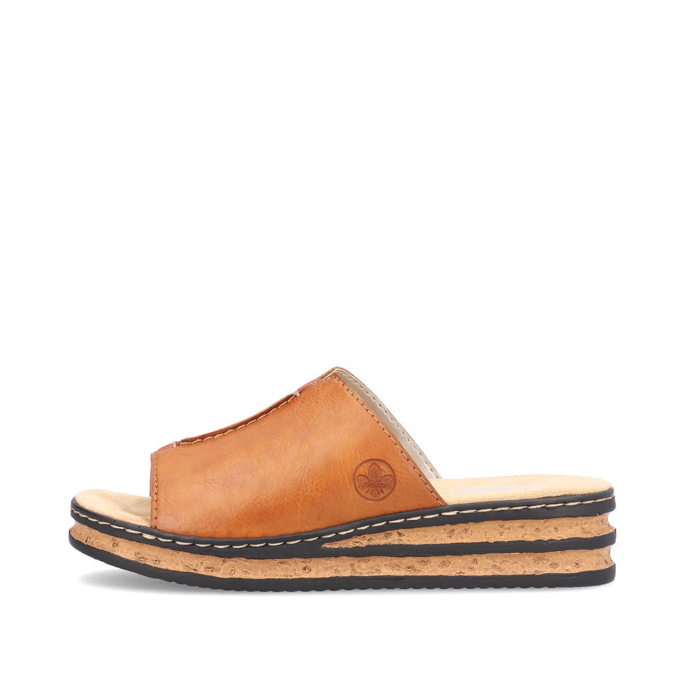 Rieker Women's Style 629M9 Casual Mule - Brown nmAAyMfY