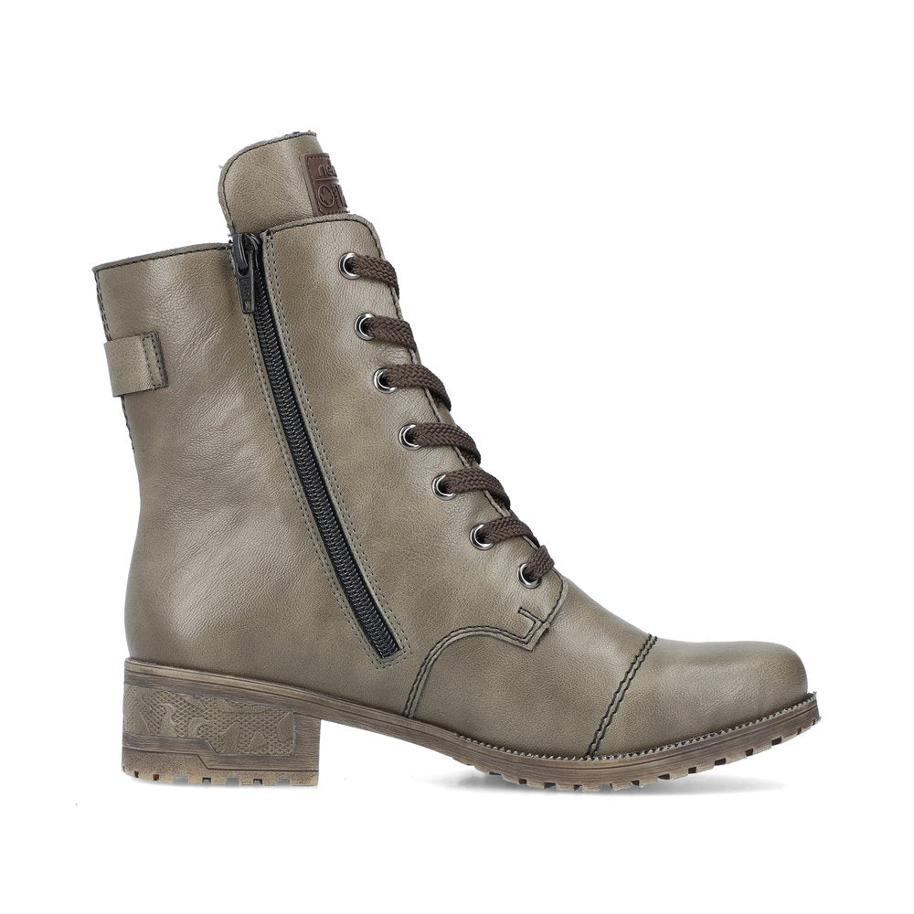 Rieker Synthetic Material Women's Mid Height 70345 Mid-Height Boots - Green 08WtWvqg