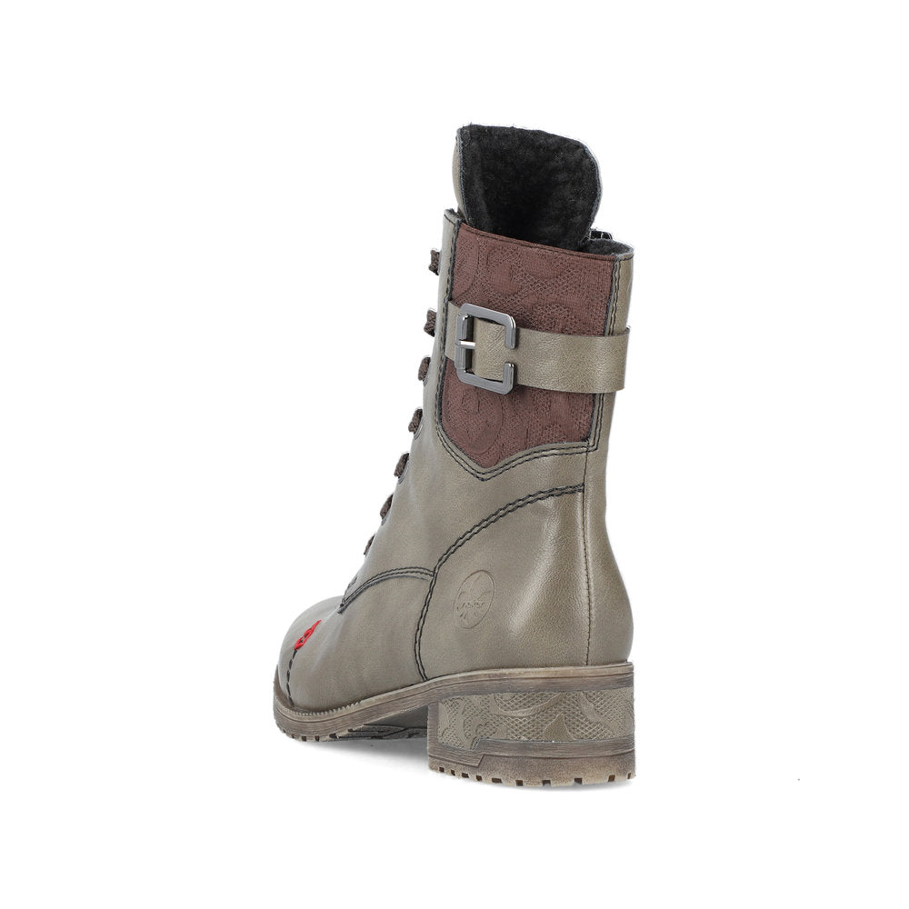 Rieker Synthetic Material Women's Mid Height 70345 Mid-Height Boots - Green 08WtWvqg