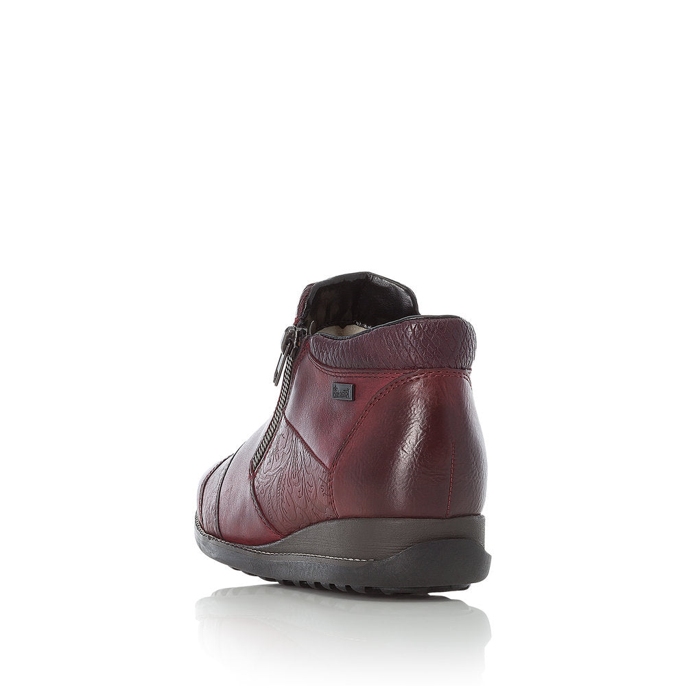 Rieker Leather Women's Short 44281 Ankle Boots - Red nMiv46Ew