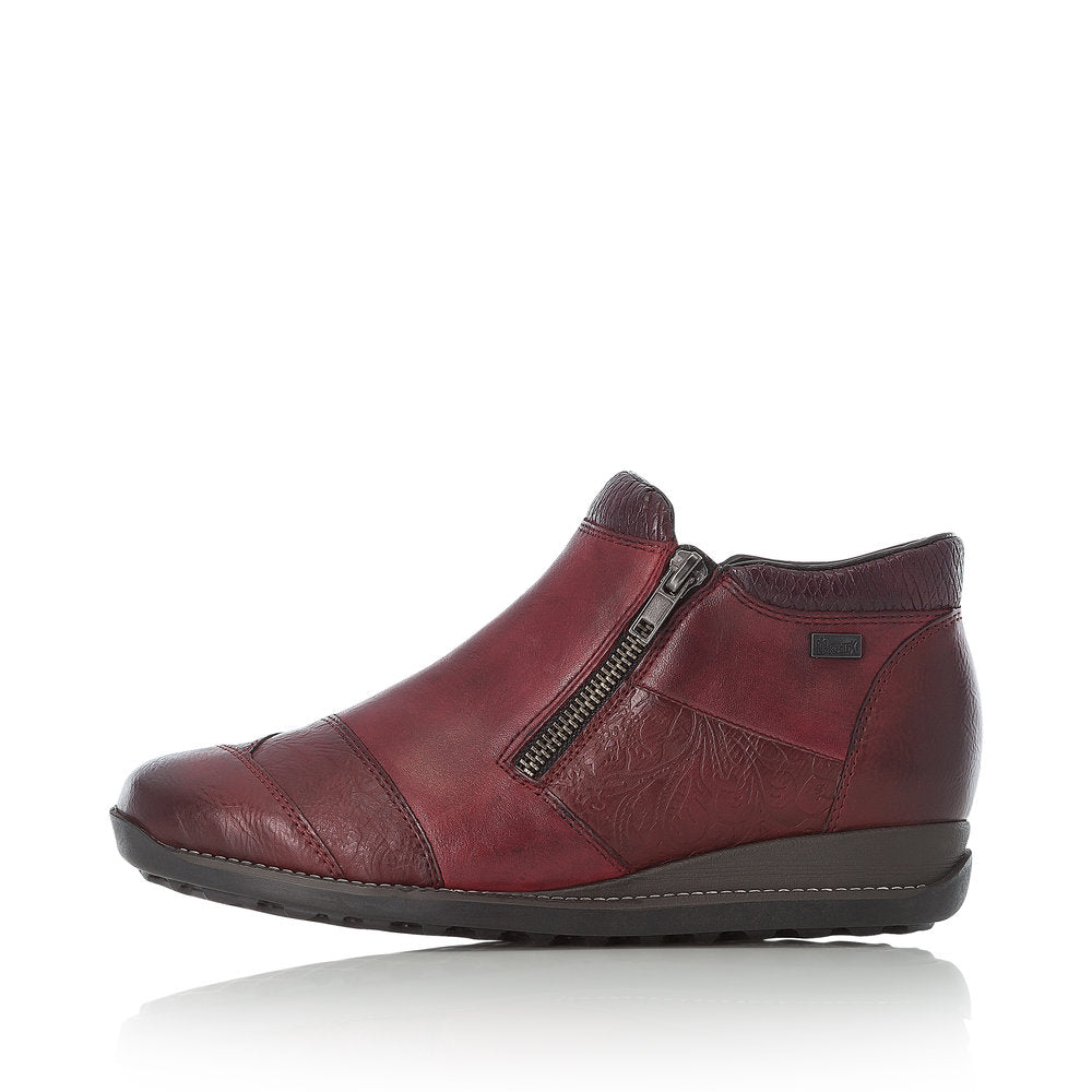 Rieker Leather Women's Short 44281 Ankle Boots - Red nMiv46Ew