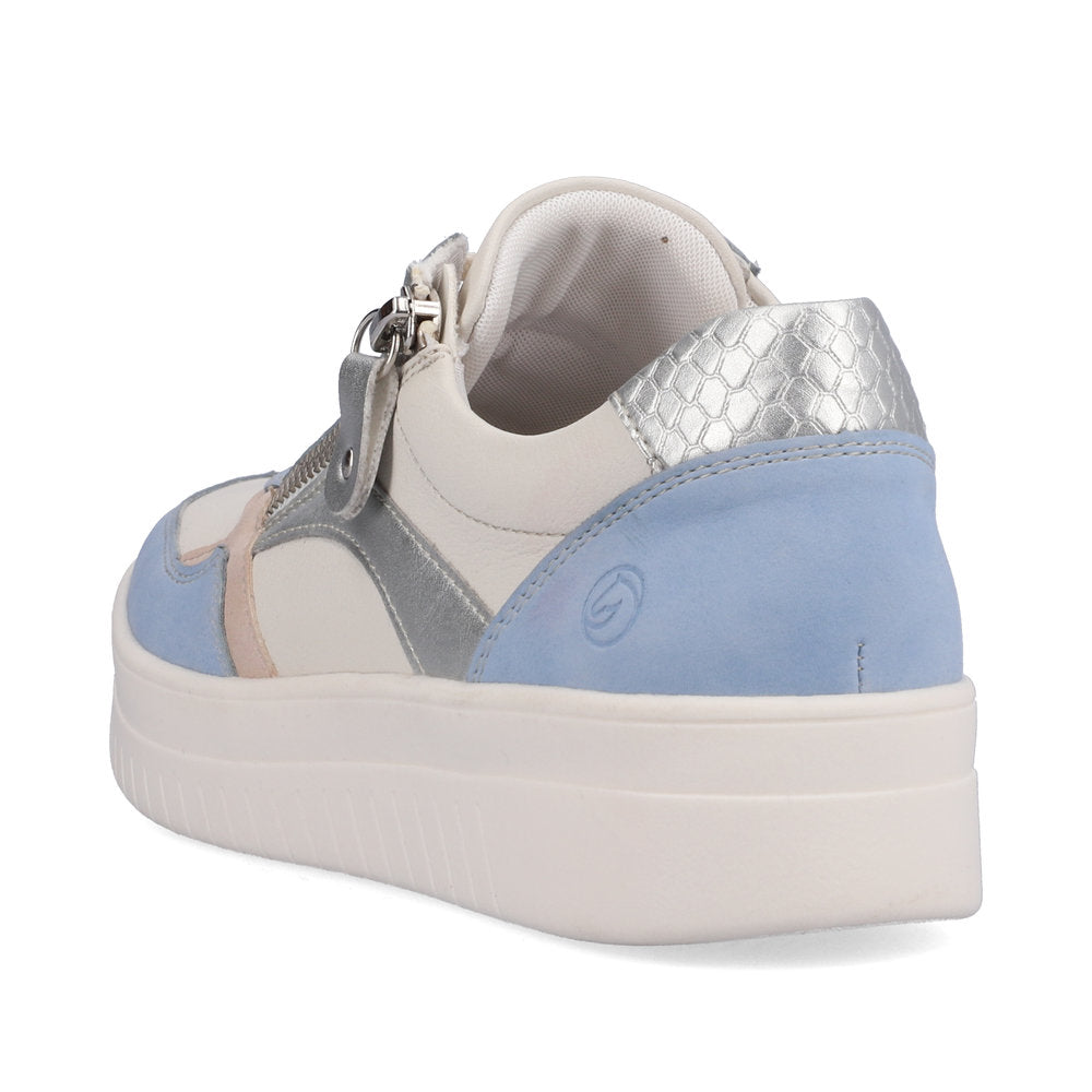 Remonte Women's Style D0J01 Athletic Lace-Up With Zip - Blue Combination 9p5D6aoJ