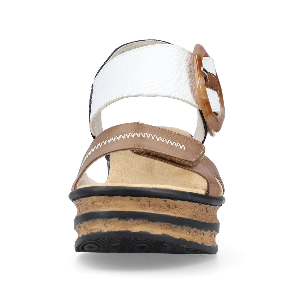 Rieker Women's Style 68176 Dress Sandal - Beige Combination qPbRU578