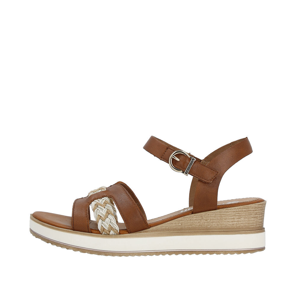 Remonte Women's Style D6461 Dress Sandal - Brown Combination fbWb01bX