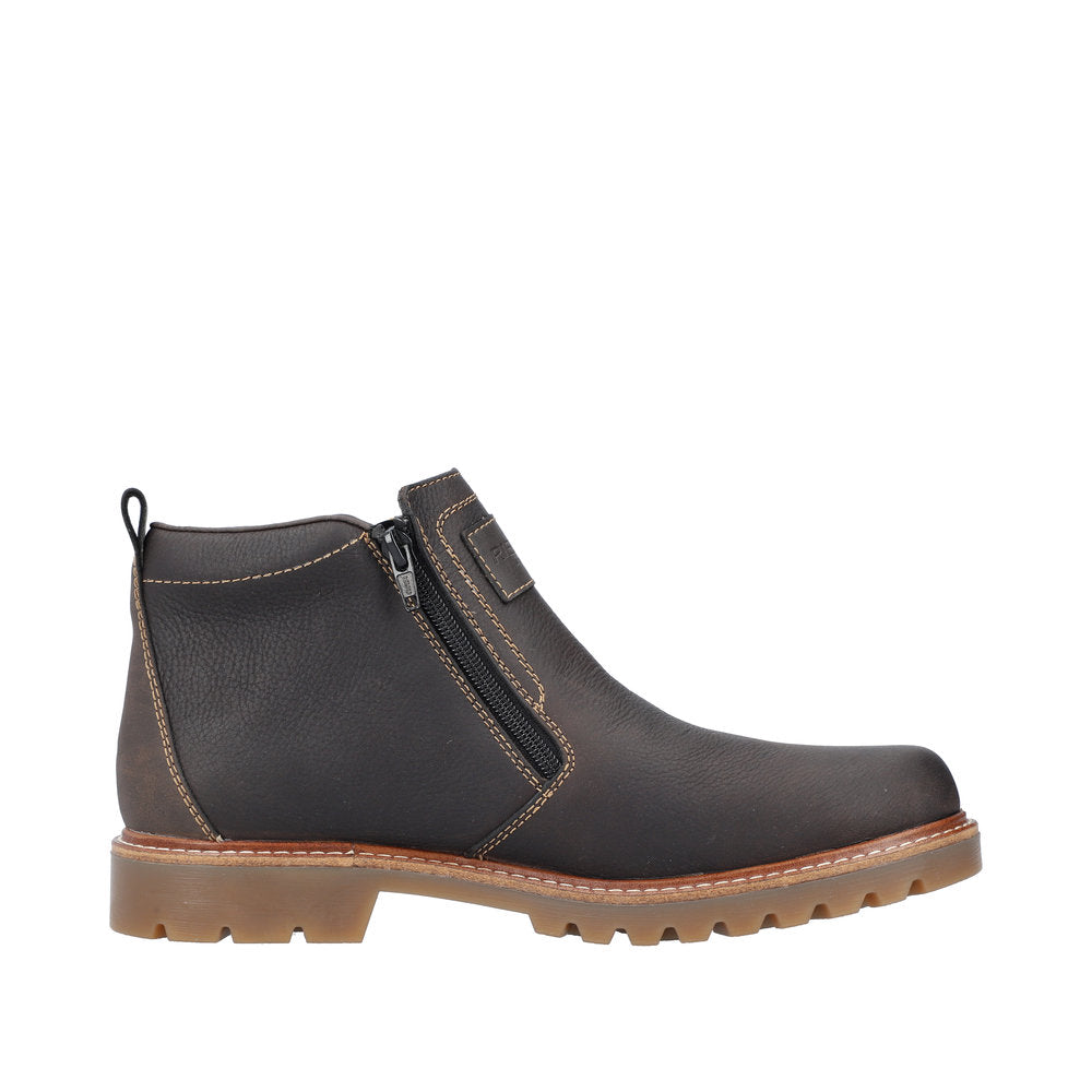 Rieker Leather Men's 39871 Ankle Bootsfiber Grip - Brown PAXaEbCQ