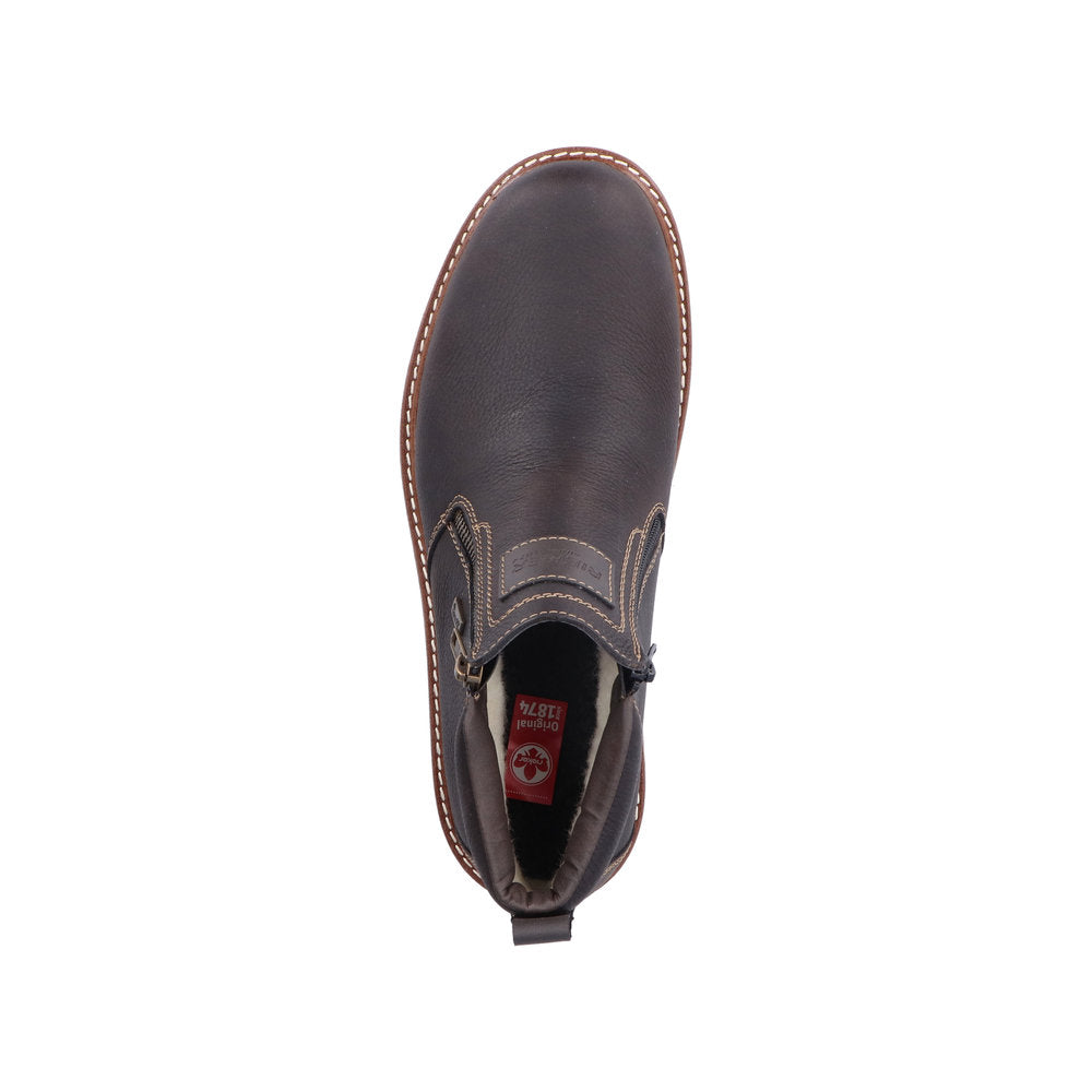 Rieker Leather Men's 39871 Ankle Bootsfiber Grip - Brown PAXaEbCQ