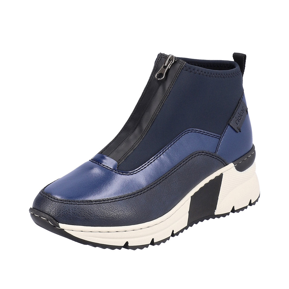 Rieker Synthetic Material Women's Short N6352 Ankle Boots - Beige Combination