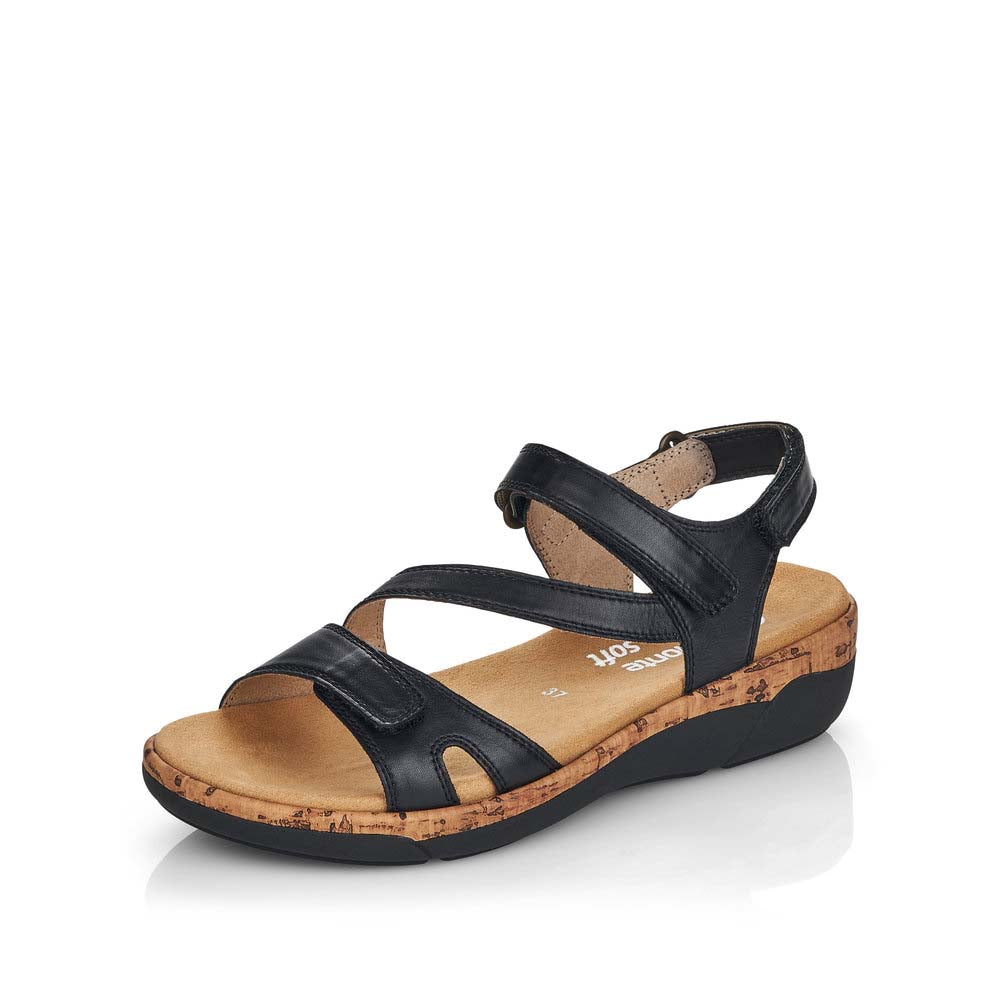 Remonte Women's Style R6850 Casual Sandal - Black