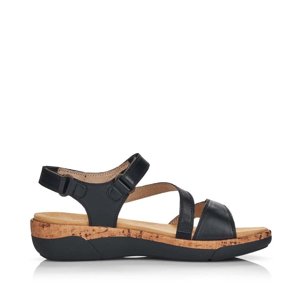 Remonte Women's Style R6850 Casual Sandal - Black B2mGU7zD