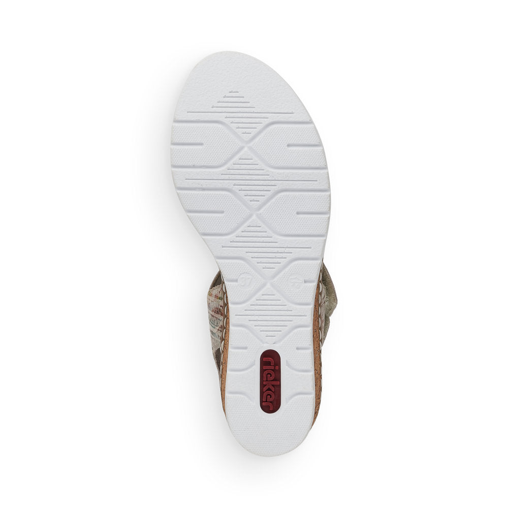 Rieker Women's Style V3887 Dress Sandal - Multi ufvqSKaM