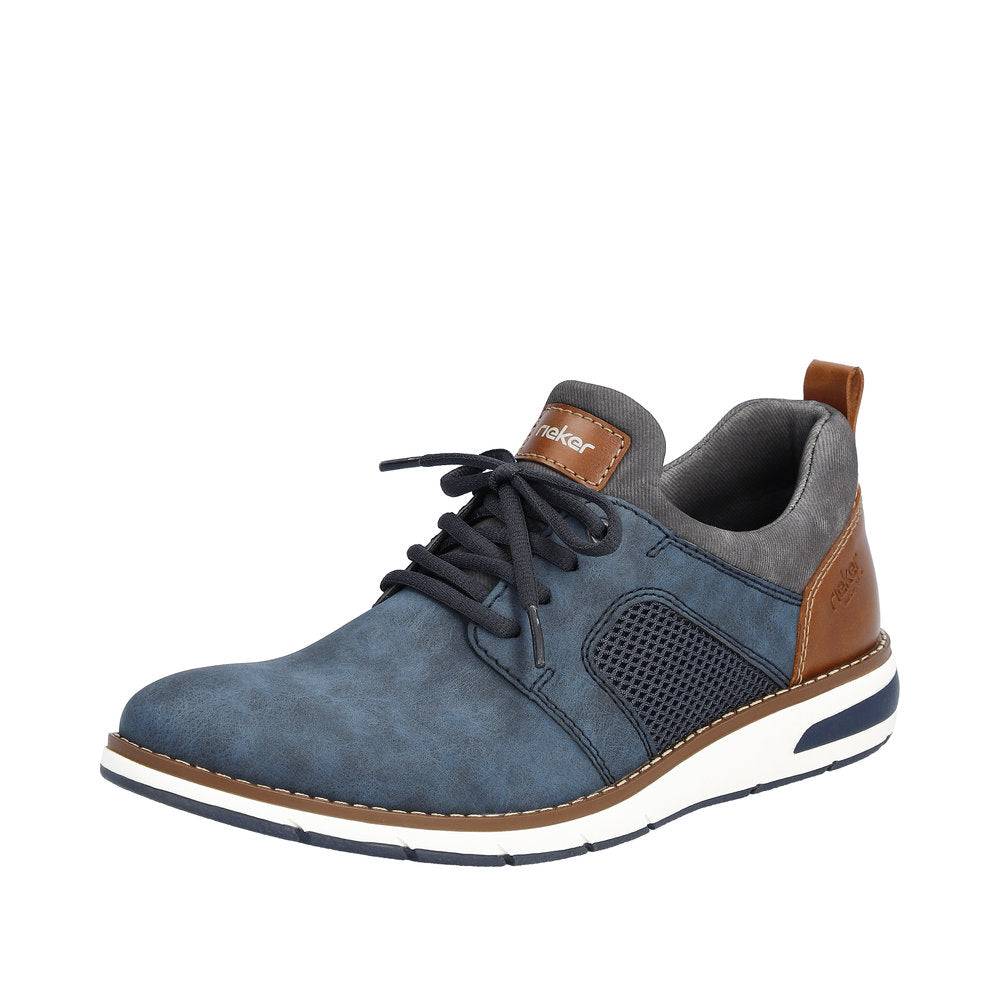 Rieker Men's Style 11351 Casual Slip-On - Blue