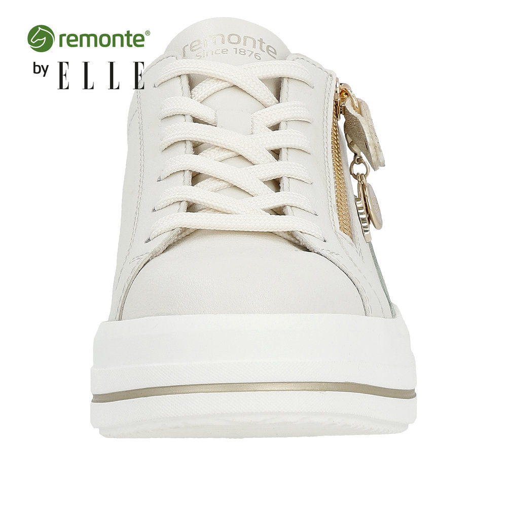Remonte Women's Style D1C01 Athletic Lace-Up With Zip - White Combination o6NsQPzV
