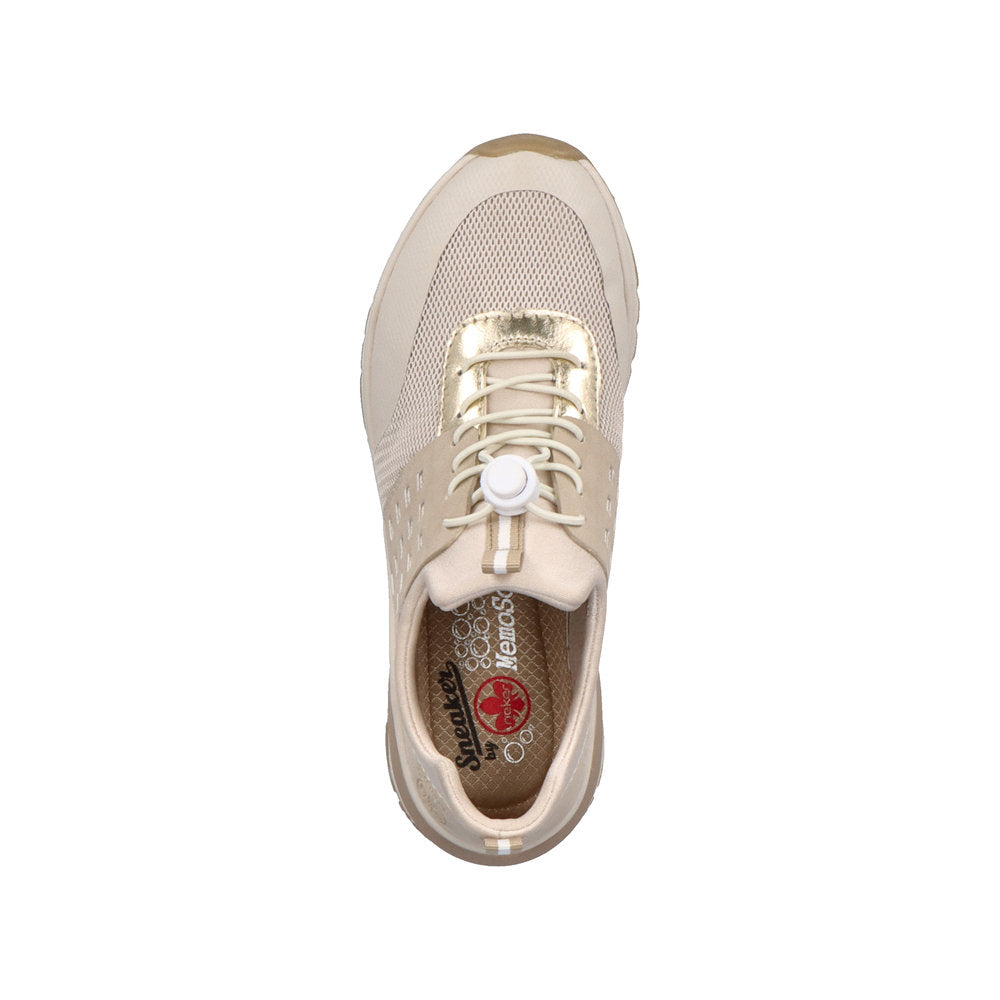 Rieker Women's Style M6651 Athletic Slip-On - Beige Combination HWoZYAUz