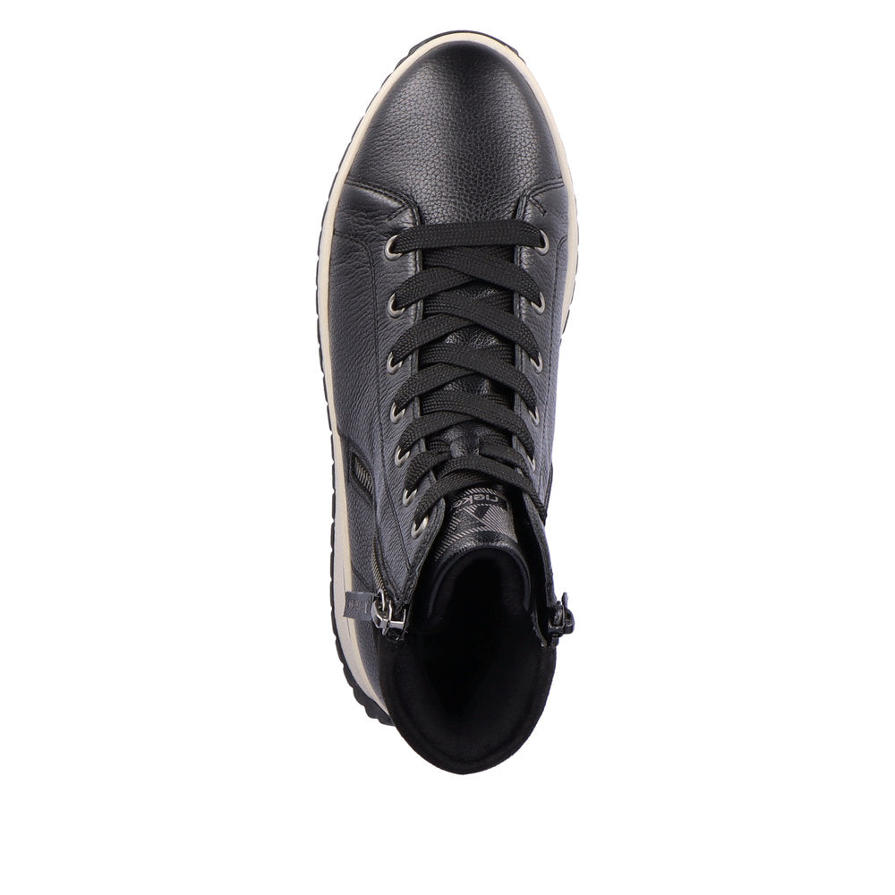 Rieker Evolution Leather Women's Mid Height W0962 Mid-Height Boots - Black R0knUr4P