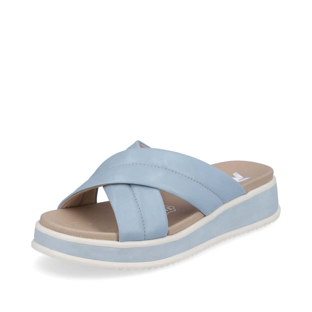 Rieker Evolution Women's Style W0802 Casual Mule - Blue
