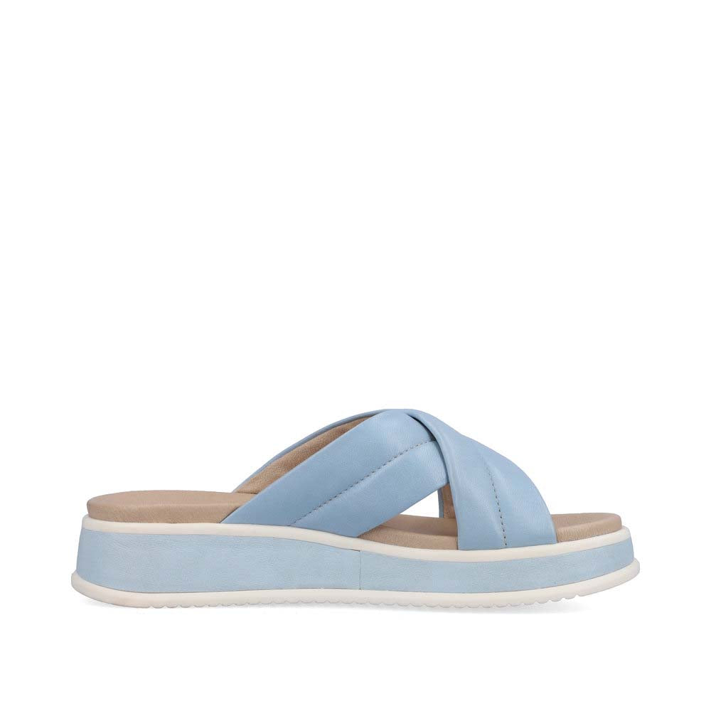 Rieker Evolution Women's Style W0802 Casual Mule - Blue 6os271Wo