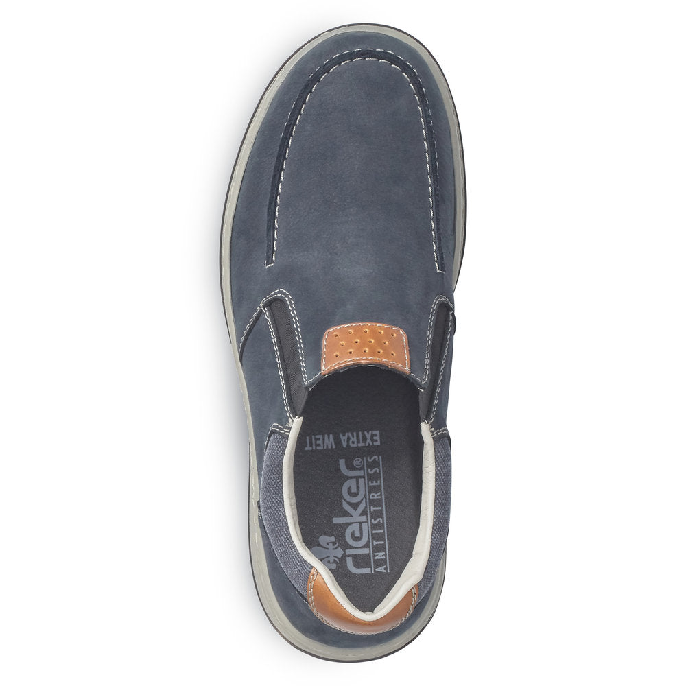 Rieker Men's Style 17360 Casual Slip-On - Blue Rqsz1gd3