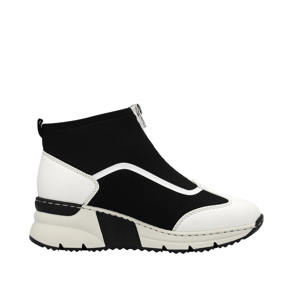 Rieker Women's Style N6360 Athletic Zipper - White Combination qM4nMoSN