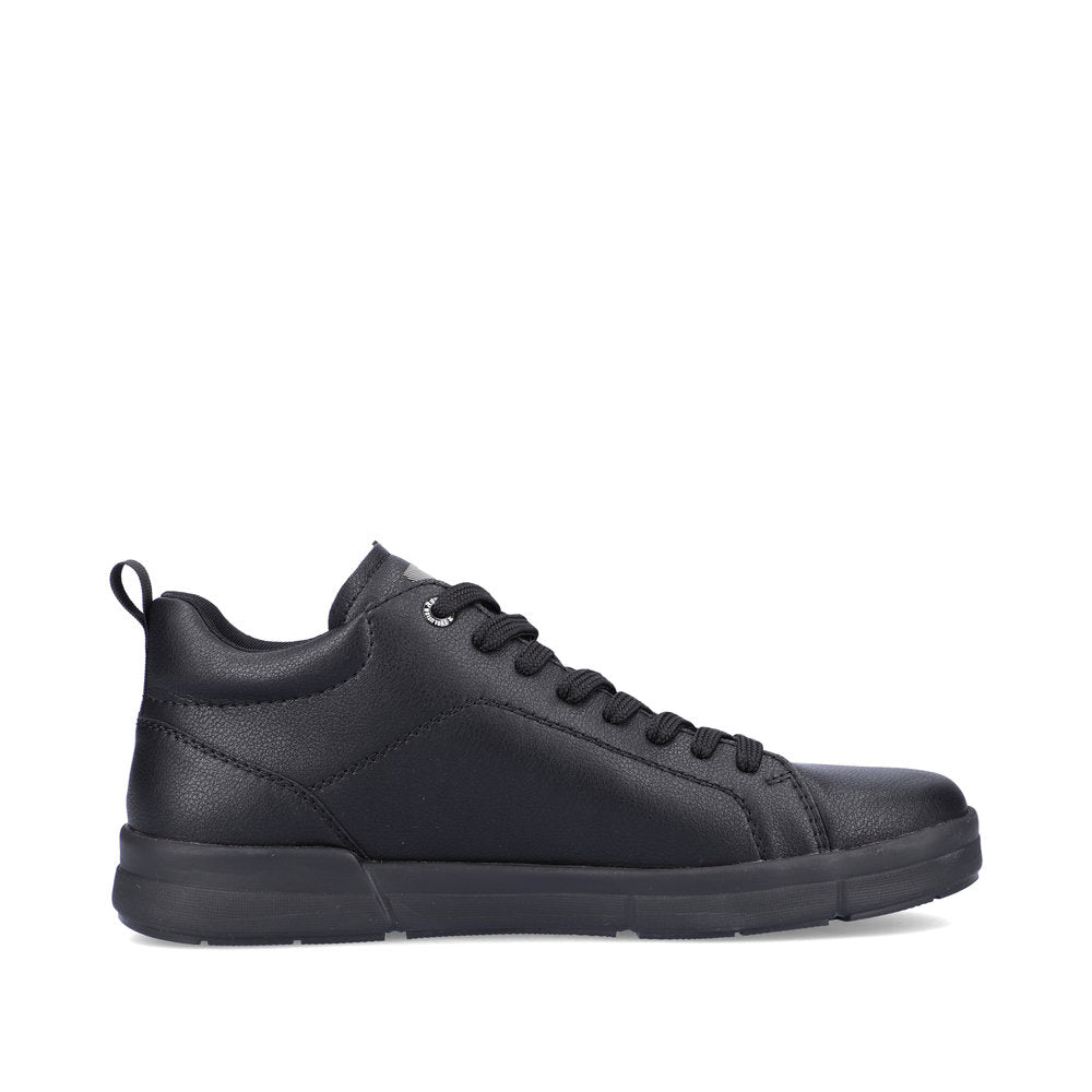 Rieker Evolution Leather Men's 07160 Ankle Boots - Black W2C0B46s
