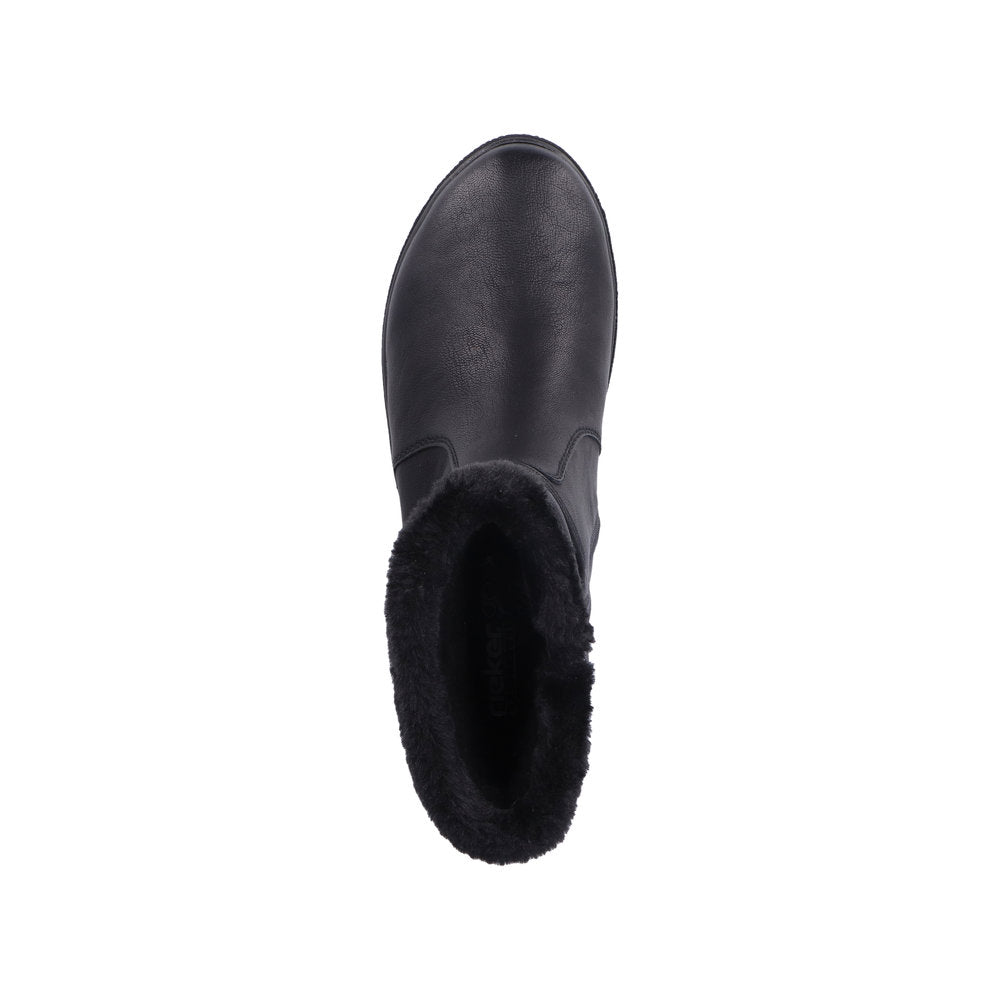 Rieker Synthetic Material Women's Short Z0070 Ankle Boots - Black N073LVwV