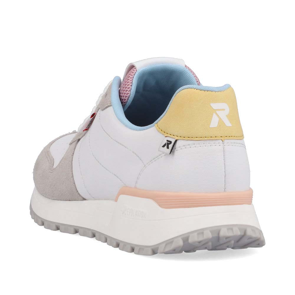 Rieker Evolution Women's Style W0600 Athletic Lace-Up - White Combination QrzC77TD
