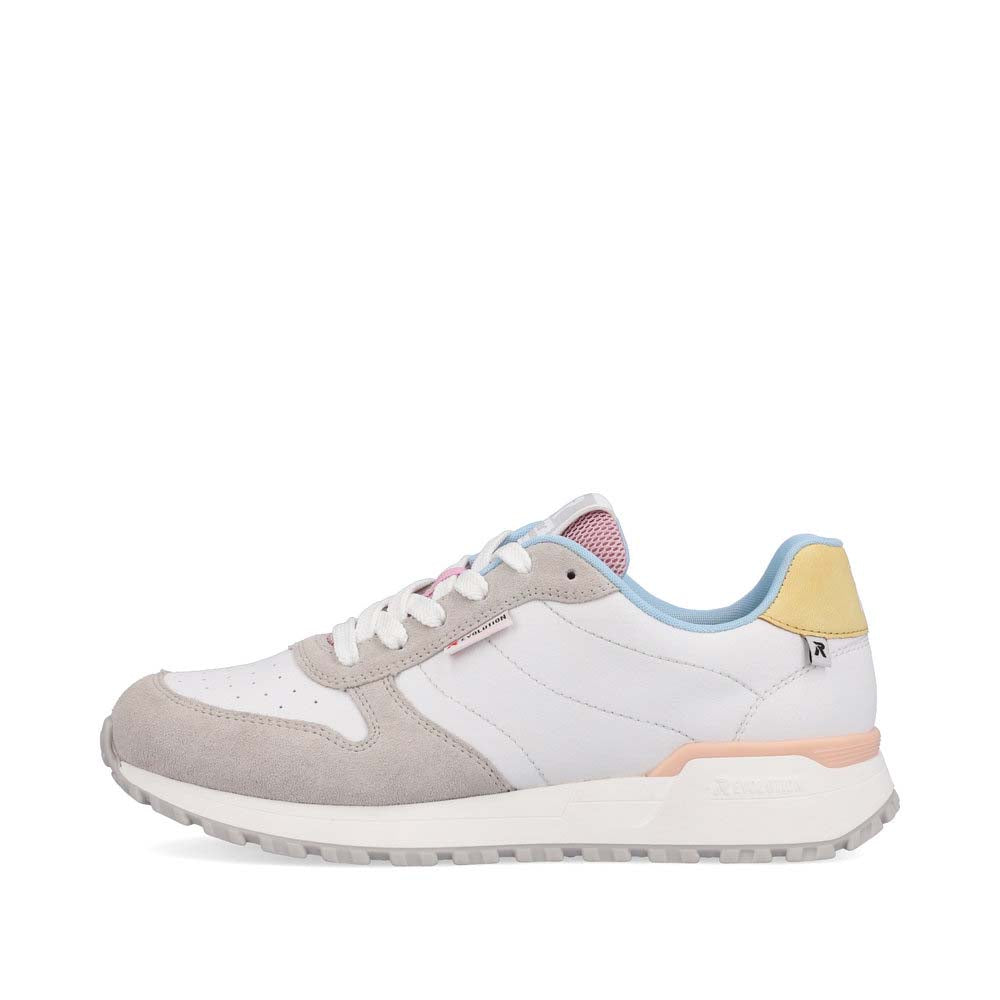 Rieker Evolution Women's Style W0600 Athletic Lace-Up - White Combination QrzC77TD