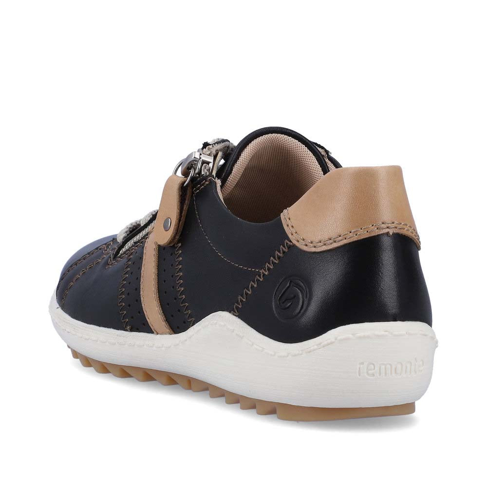 Remonte Women's Style R1432 Casual Lace-Up With Zip - Green Combination PmgAroqX