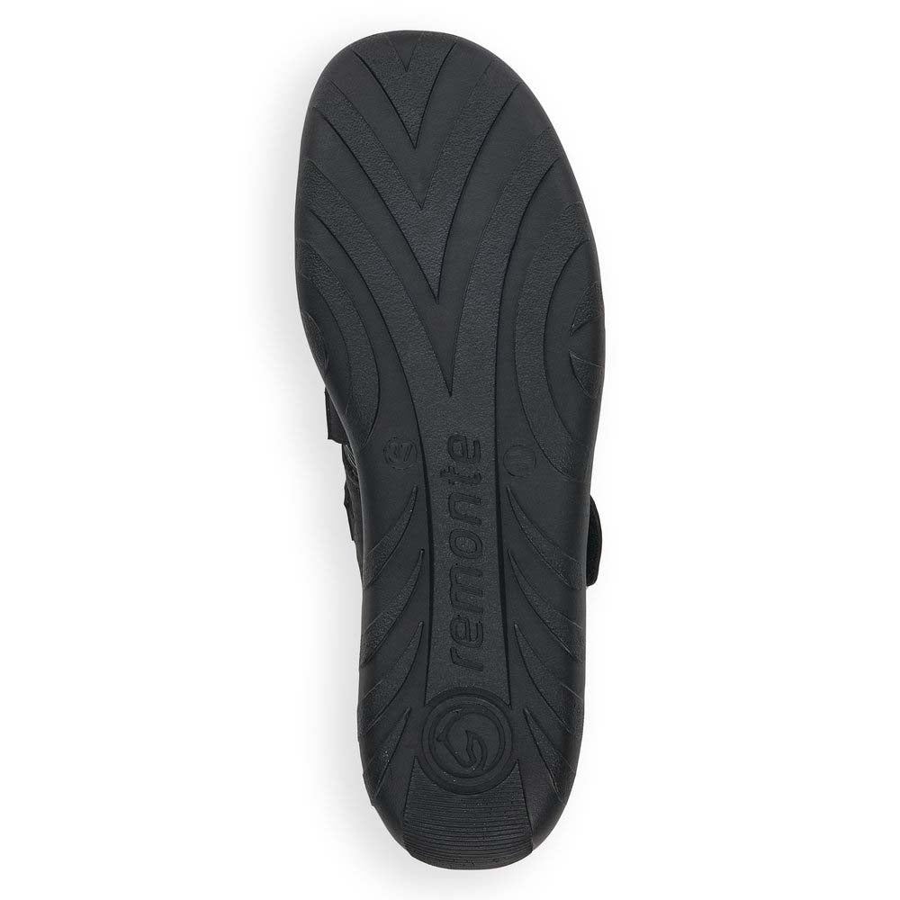 Remonte Women's Style R3510 Casual Ballerina With Strap - Black t7xf2nek