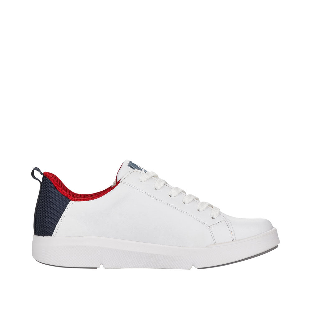 Rieker Evolution Women's Style 41906 Athletic Lace-Up With Zip - White J7OGVe6I