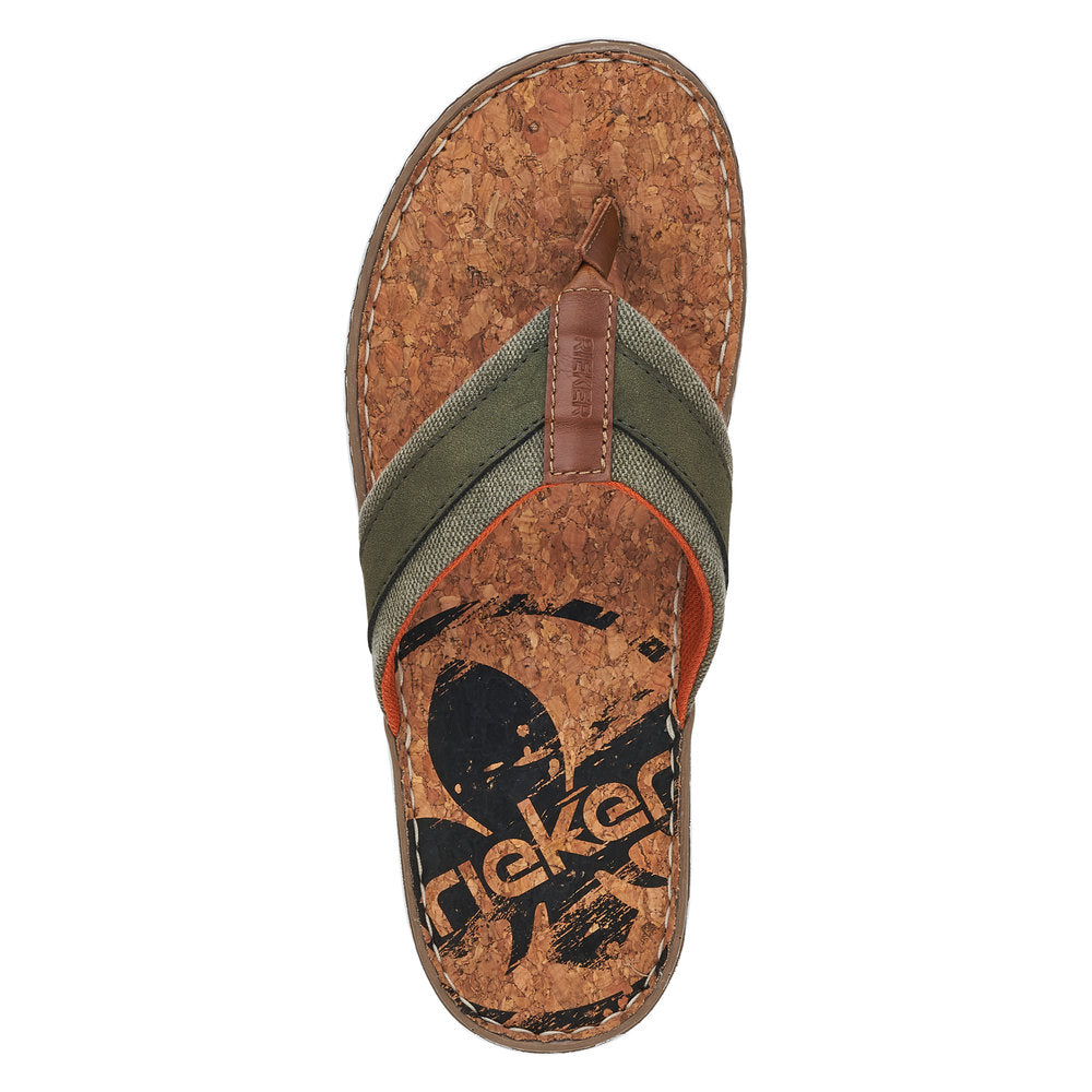 Rieker Men's Style 21095 Casual Flip Flop - Green mu6fWCpT