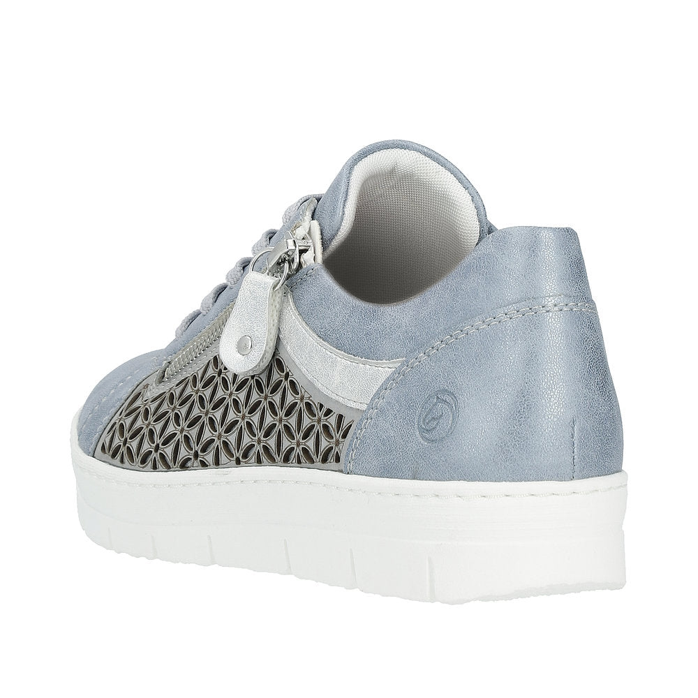 Remonte Women's Style D5830 Casual Lace-Up With Zip - Blue Combination zPxAH3nf