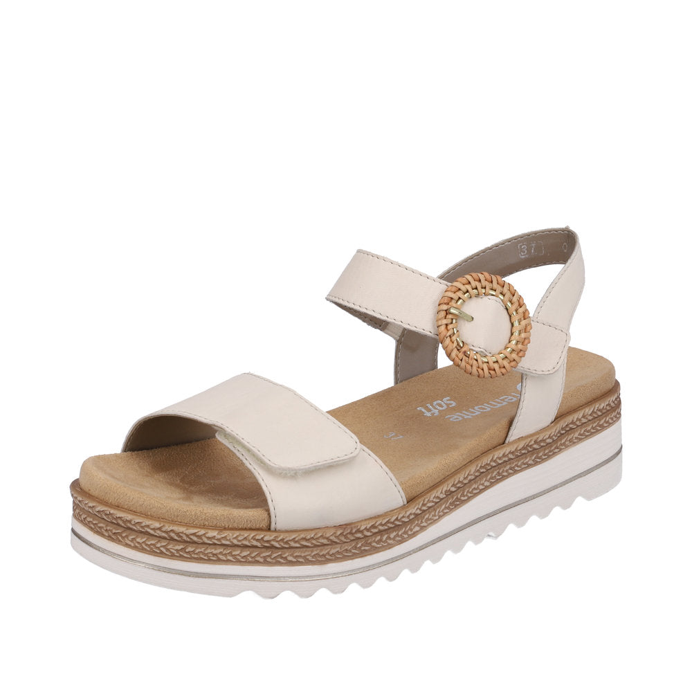 Remonte Women's Style D0Q52 Casual Sandal - Beige