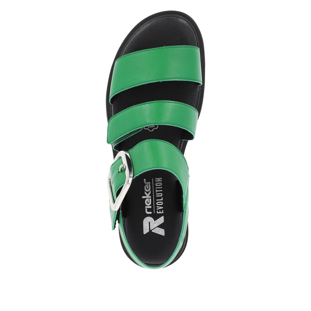 Rieker Evolution Women's Style W1650 Casual Sandal - Green yX6eTSYV