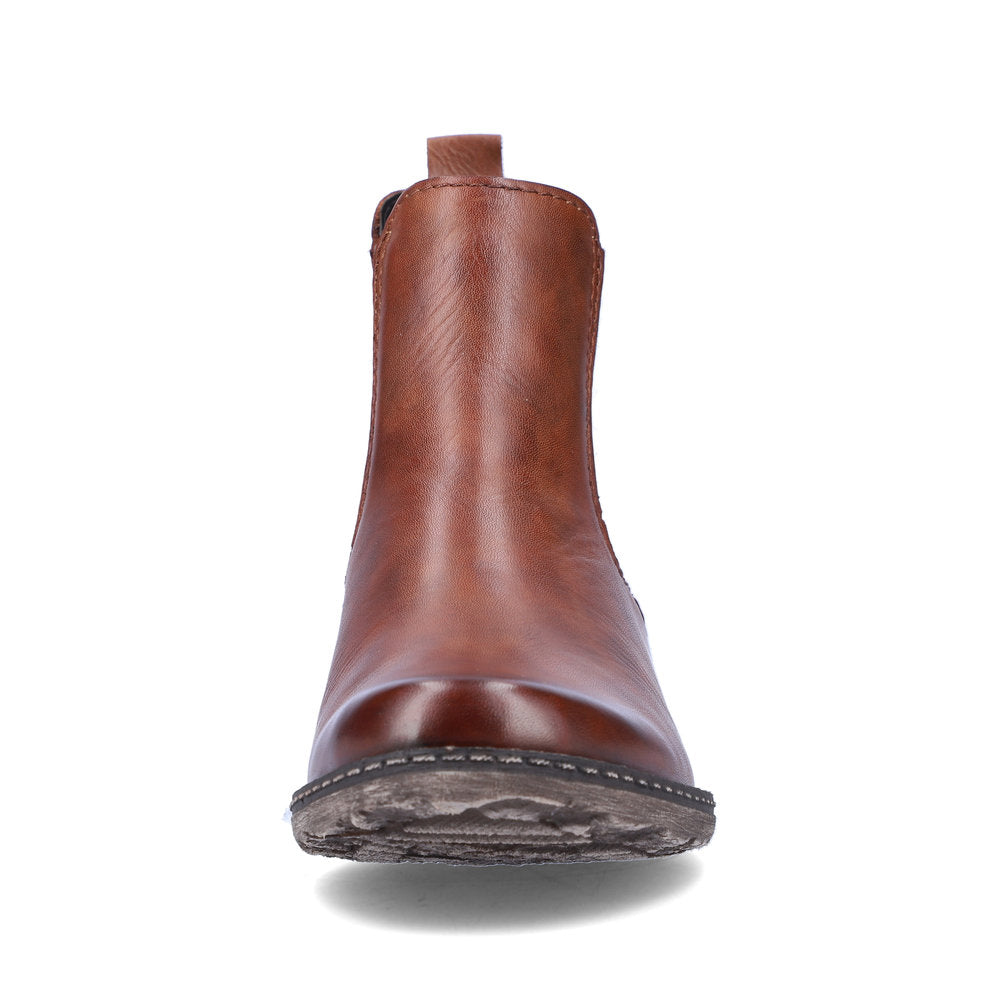 Remonte Leather Women's Mid Height D4375 Ankle Boots - Brown YaE5YxL8