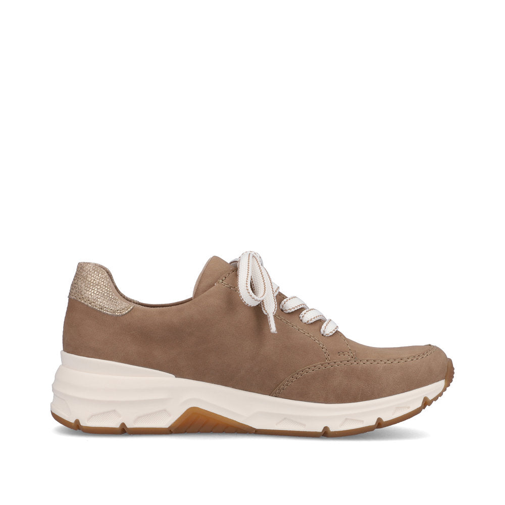 Rieker Women's Style 48133 Athletic Lace-Up With Zip - Beige k9oTe0Rk