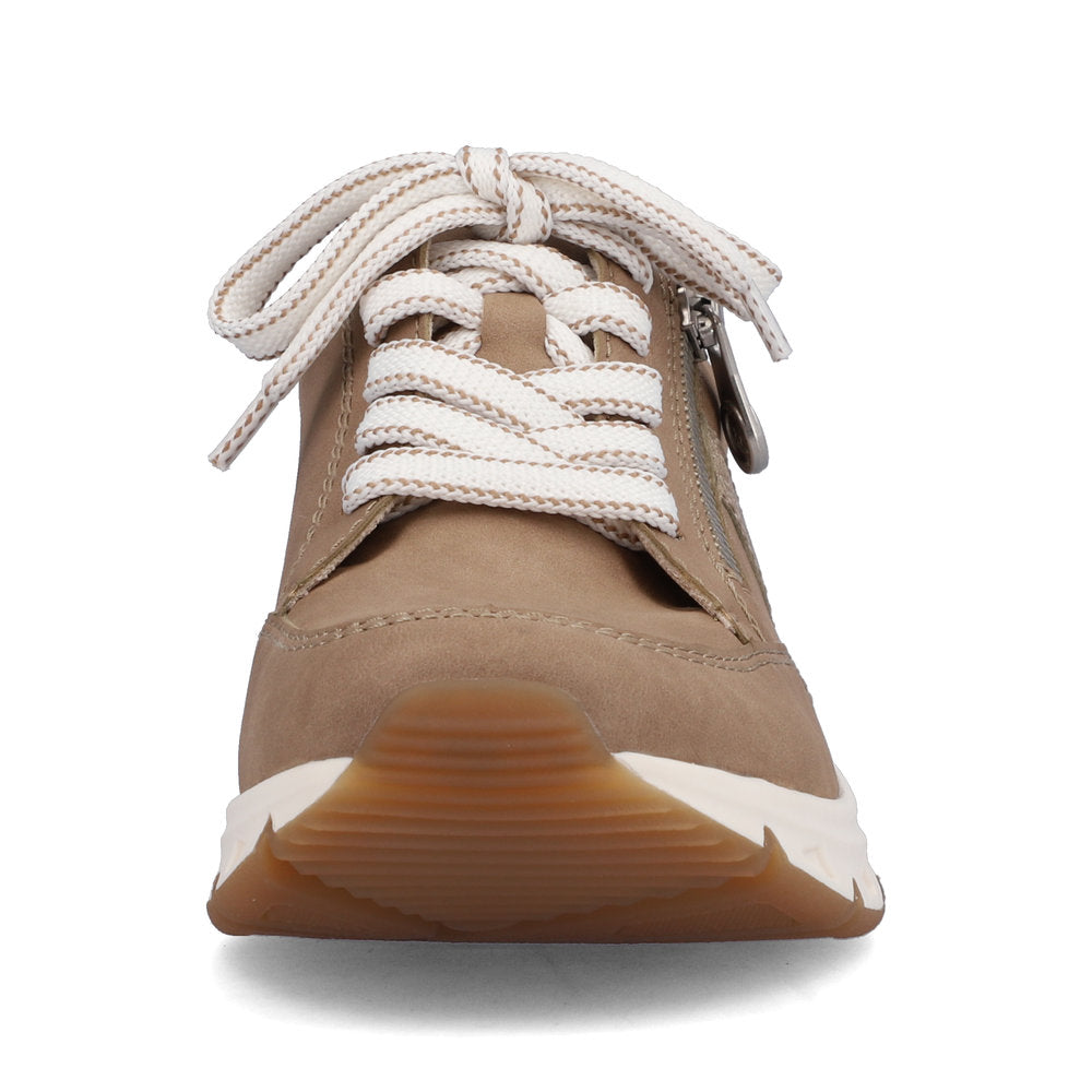 Rieker Women's Style 48133 Athletic Lace-Up With Zip - Beige k9oTe0Rk
