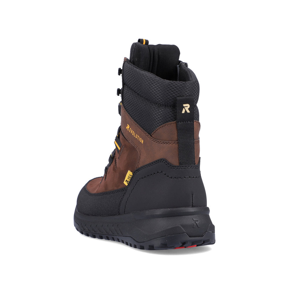 Rieker Evolution Synthetic Leather Men's U0171 Ankle Boots Fiber Grip - Brown cbZhdO7U