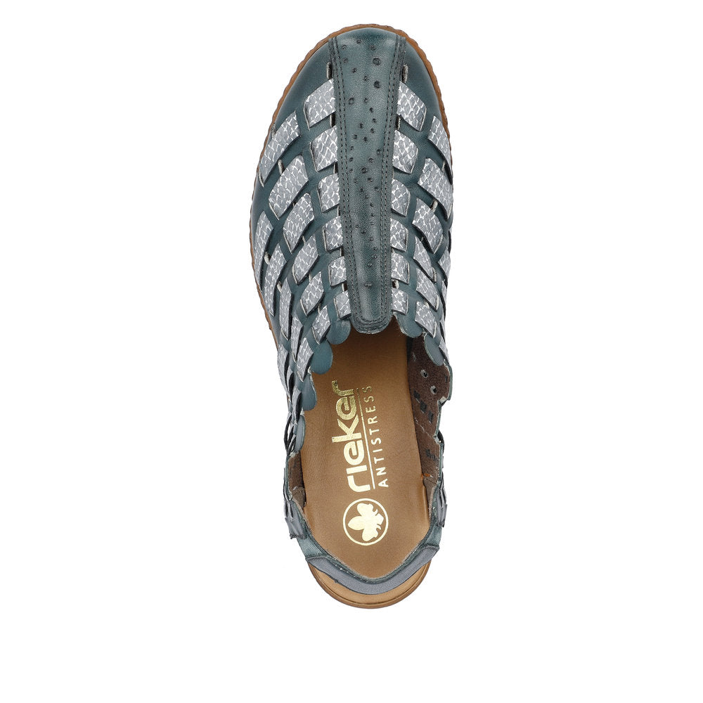 Rieker Women's Style 46778 Dress Sling-Back - Blue kfGCHbp7